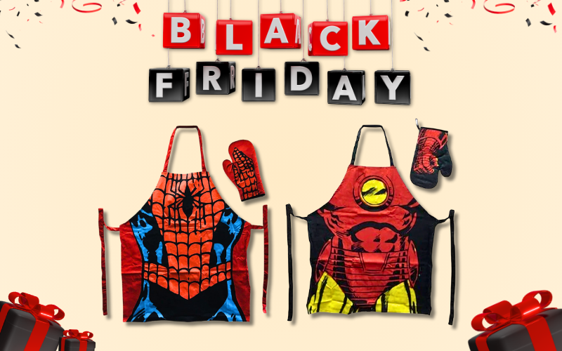 Best Black Friday Gifts for Marvel Fans: Aprons & Oven Glove Sets
