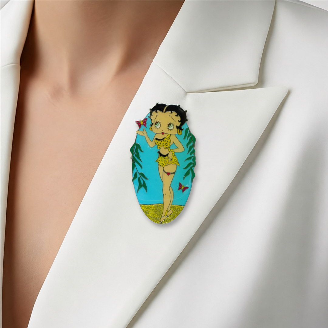 Betty Boop Jungle Queen Lapel Pin