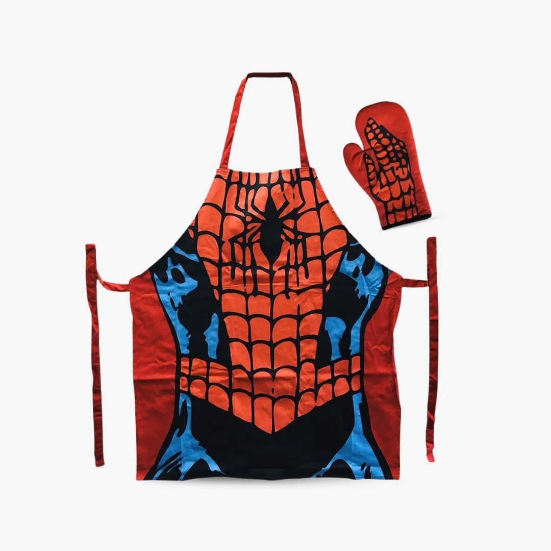 Marvel Spider-Man Apron & Oven Glove Set for Adults