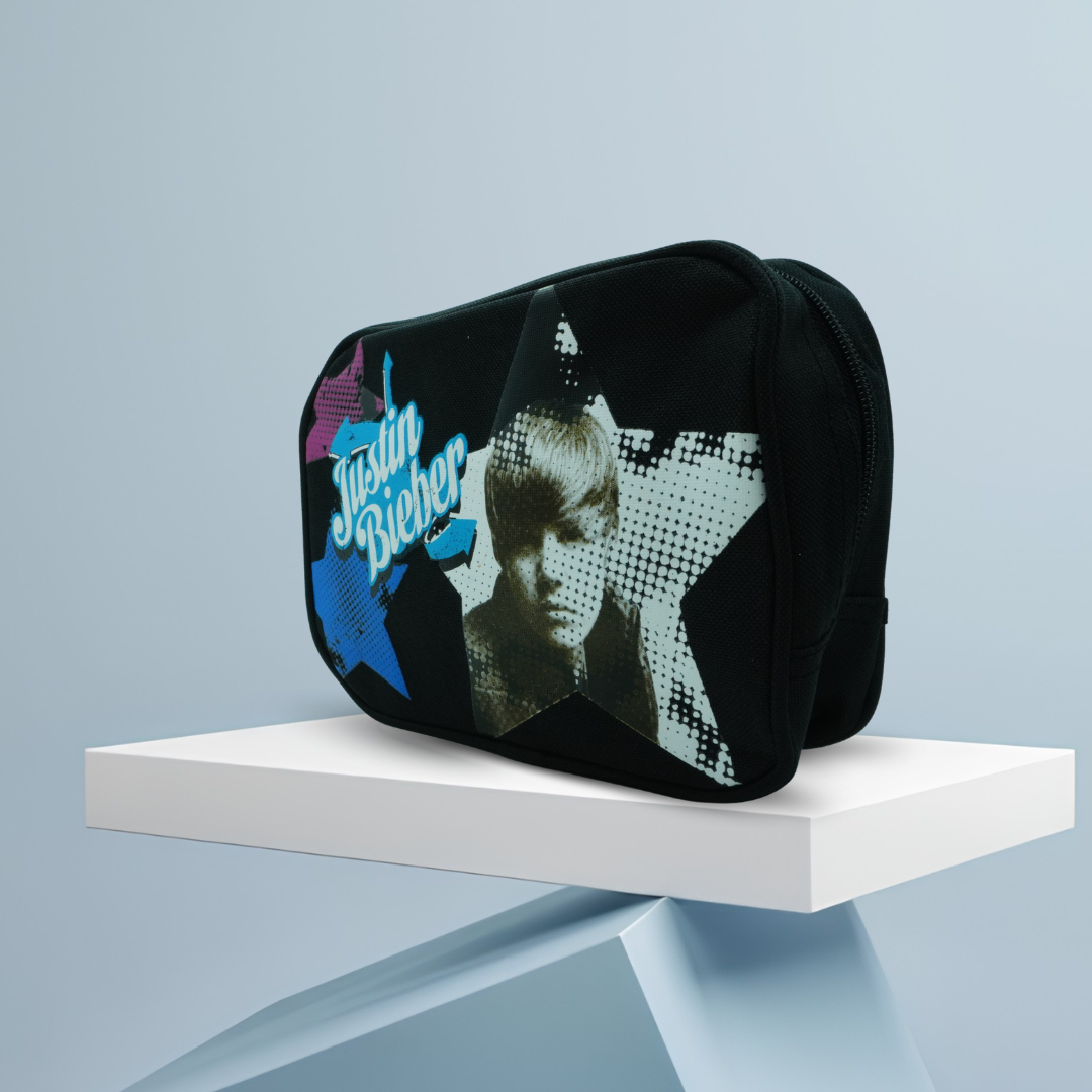 Justin Bieber Cosmetic Case & Mirror Set