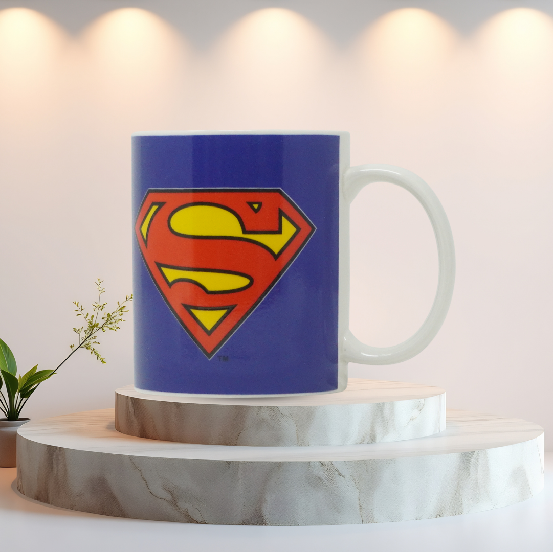 Superman Mug & Coaster Gift Set Blue