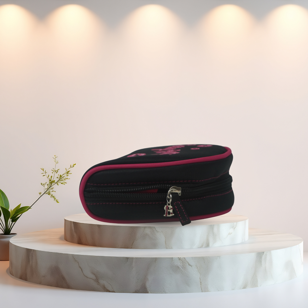 Betty Boop Glitter Cosmetic Makeup Bag Pink