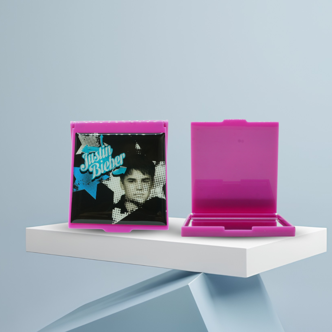 Justin Bieber Cosmetic Case & Mirror Set