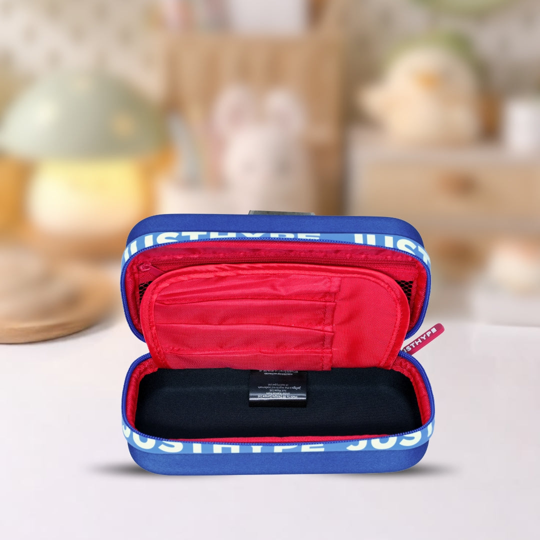 JustHype Camouflage Pencil Case-Blue