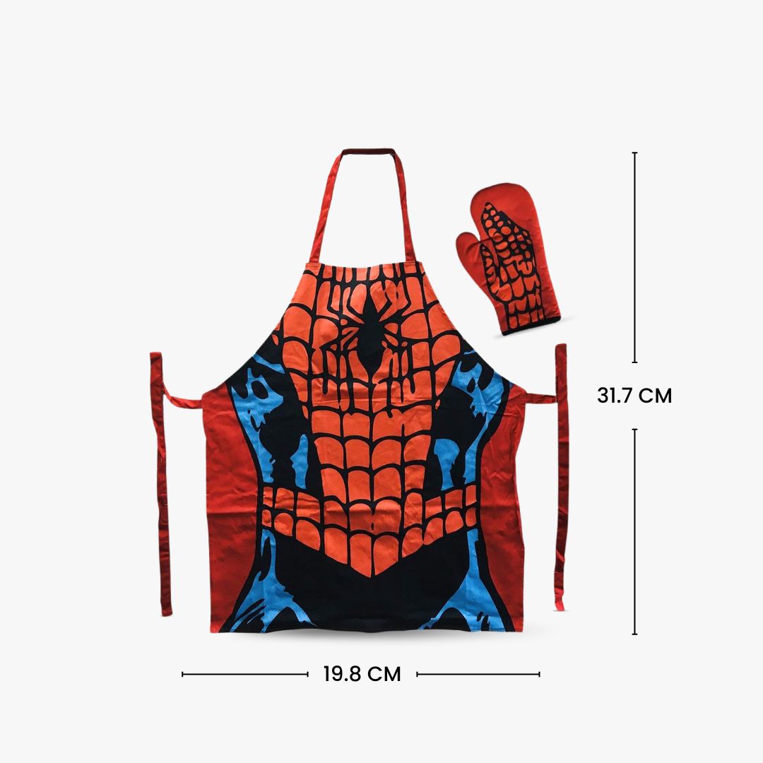 Marvel Spider-Man Apron & Oven Glove Set for Adults