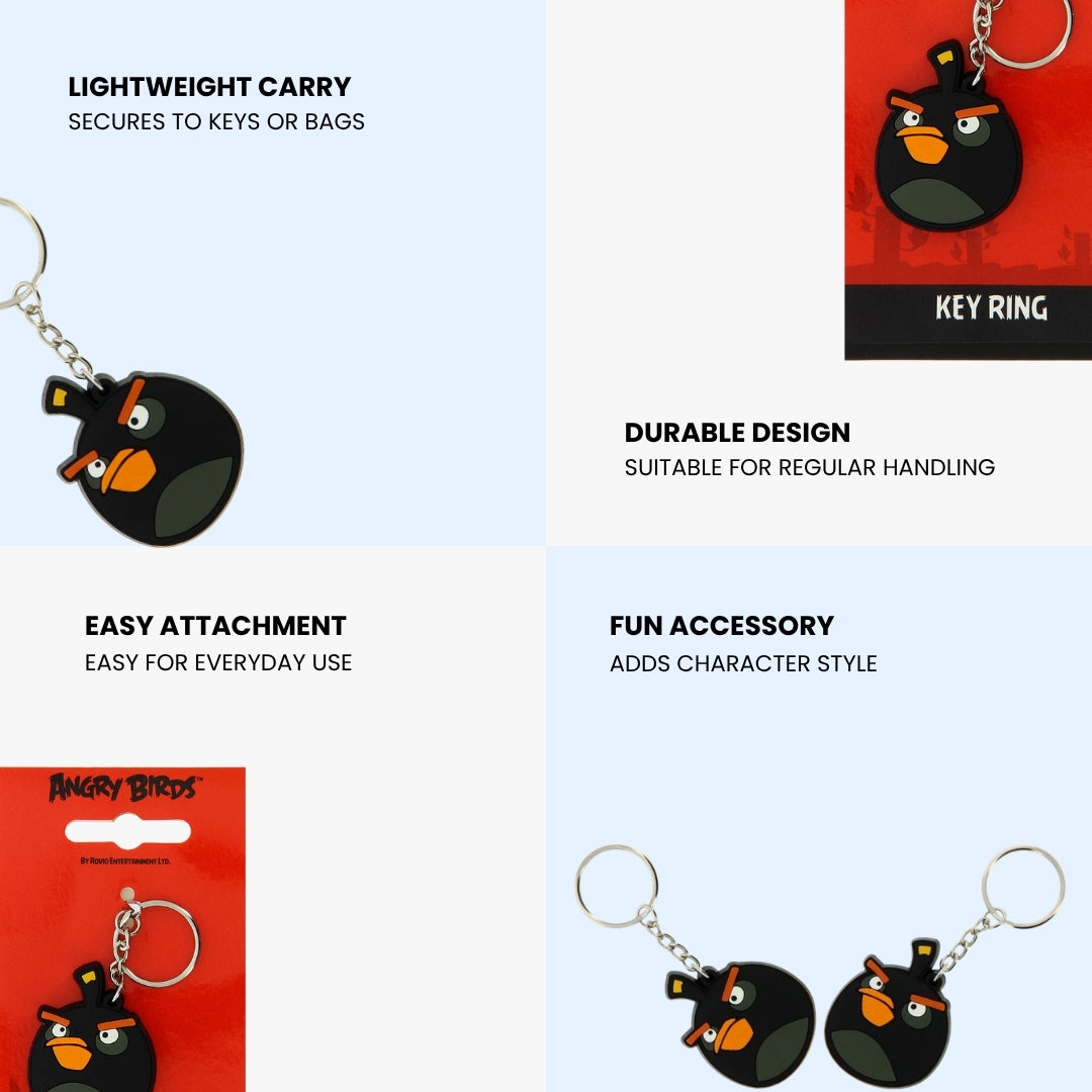 Angry Birds Black Keyring 6