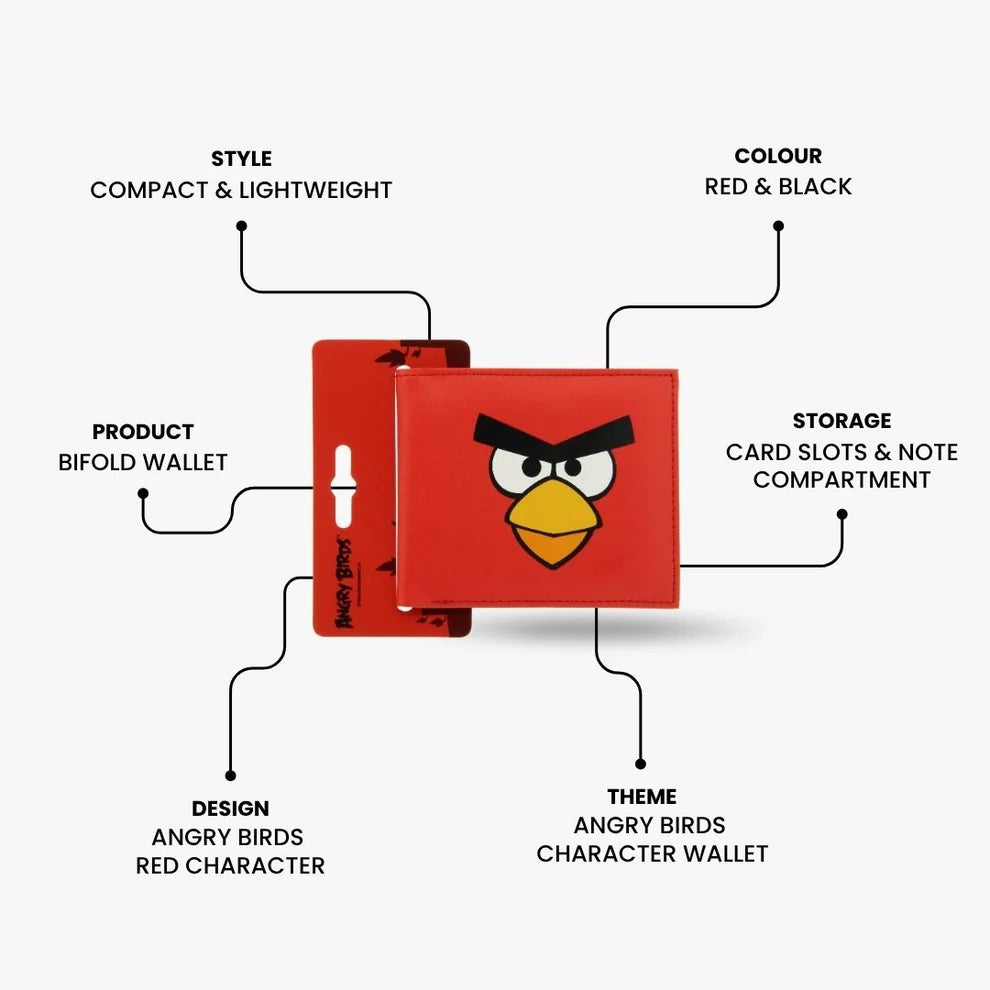 Angry Birds Wallet – Red Bifold Purse