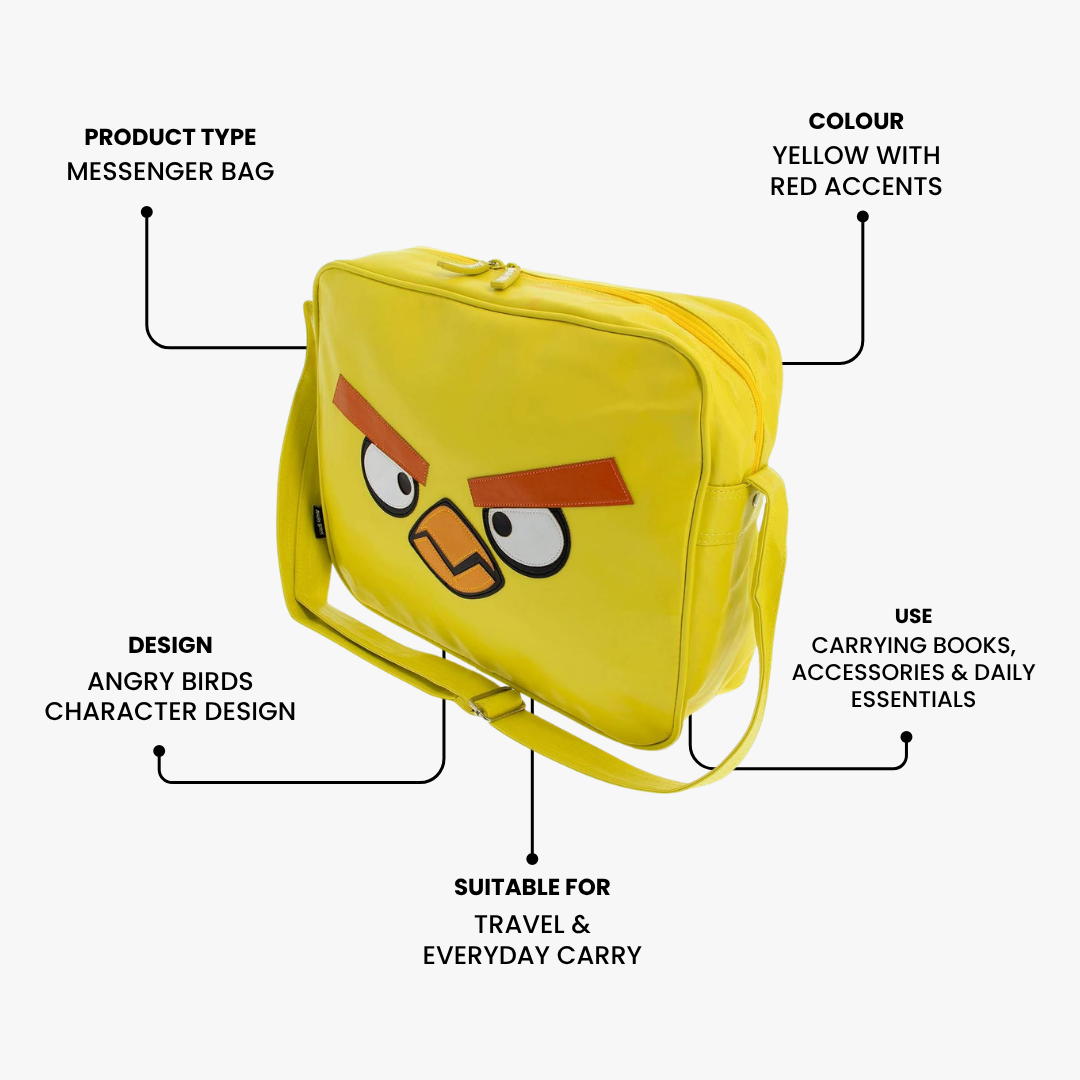 Angry Birds Yellow Messenger Bag