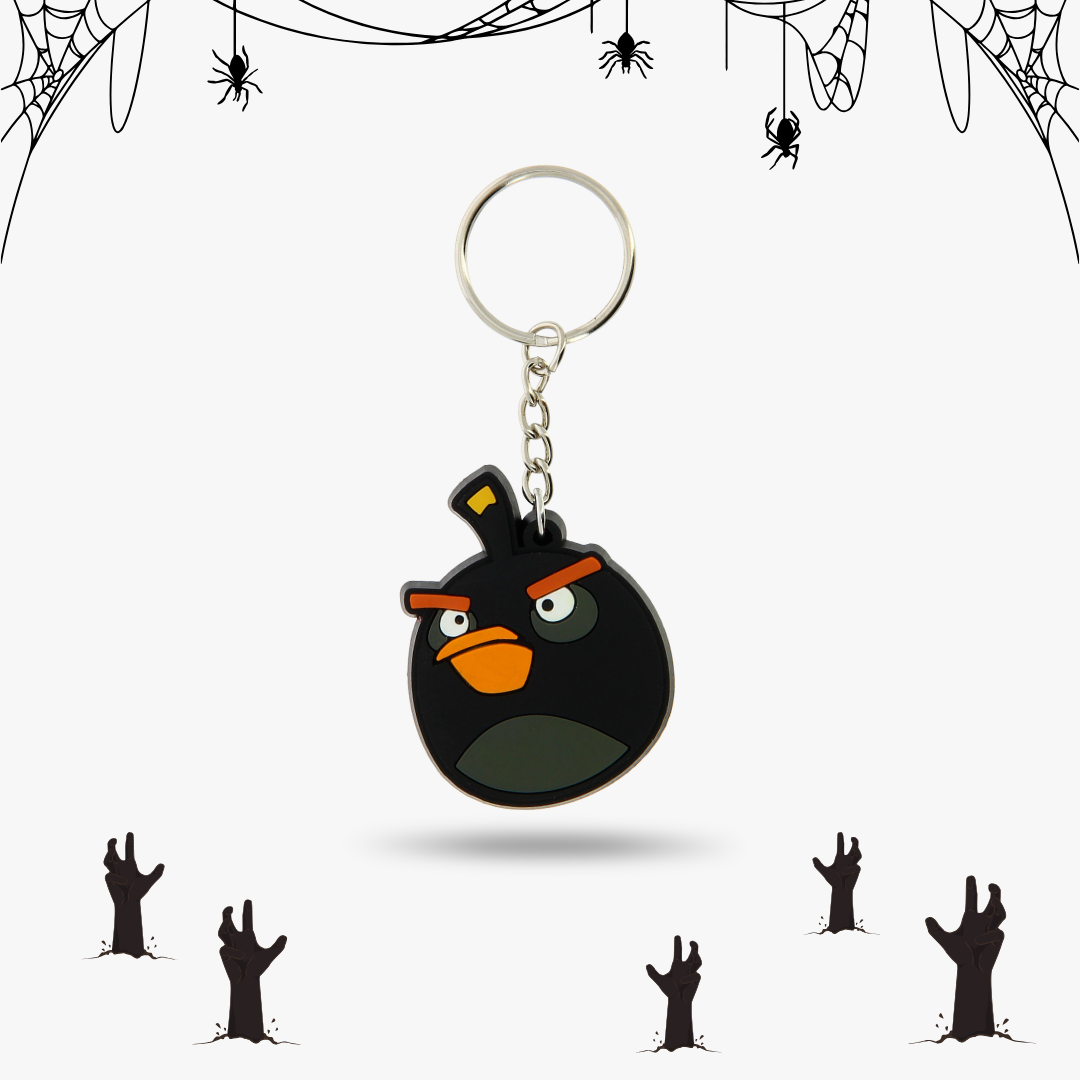 Angry Birds Black Keyring