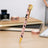 BATTERSEA Cat Charm Ballpoint Pen – Cute Animal Writing Pen with Gold Clip
