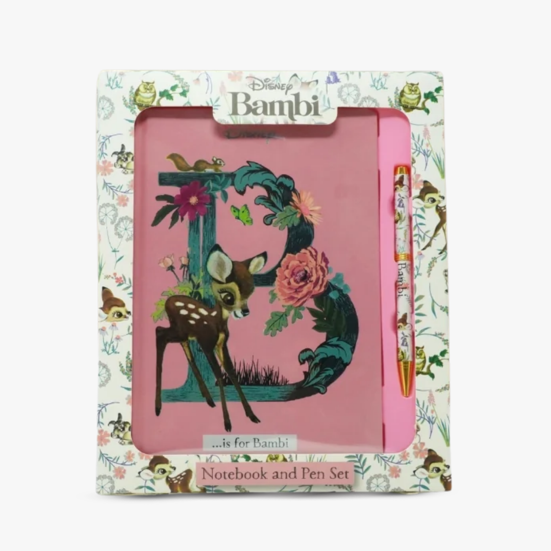 Bambi A5 Notebook & Pen Set-Disney