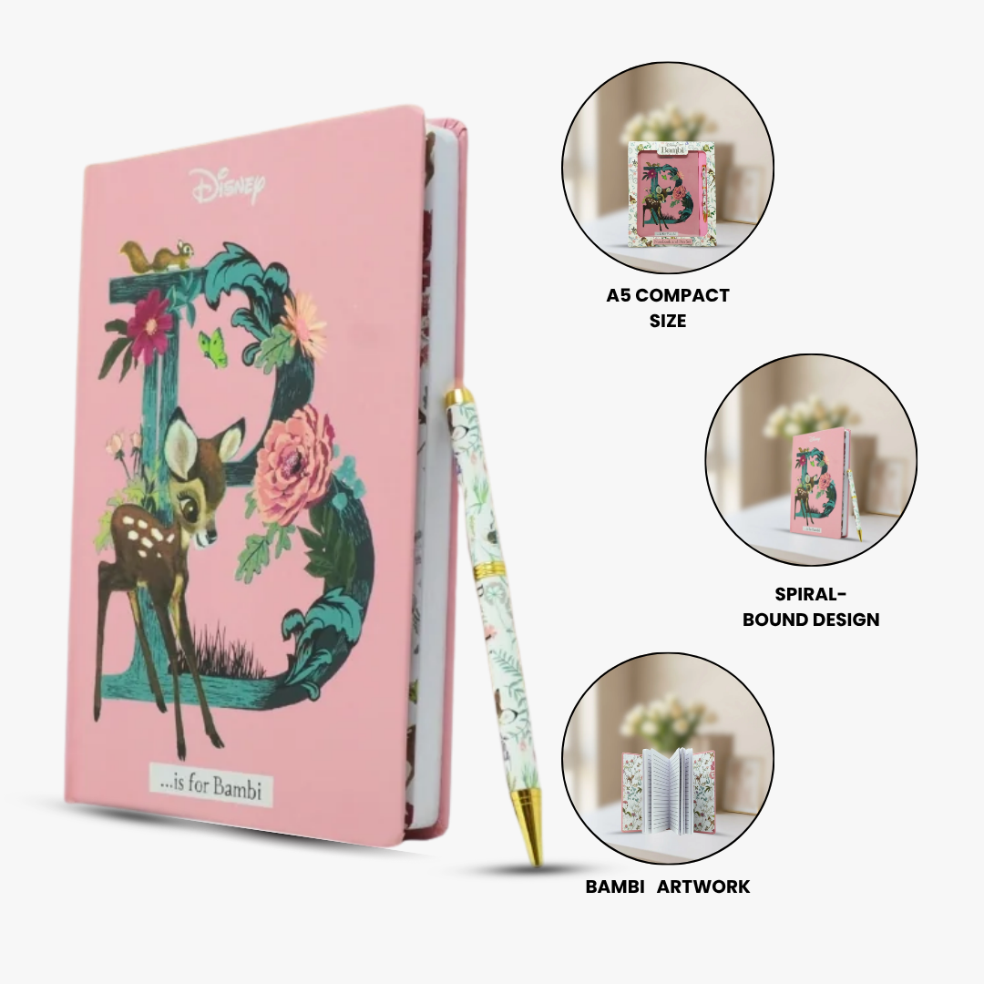 Bambi A5 Notebook & Pen Set-Disney