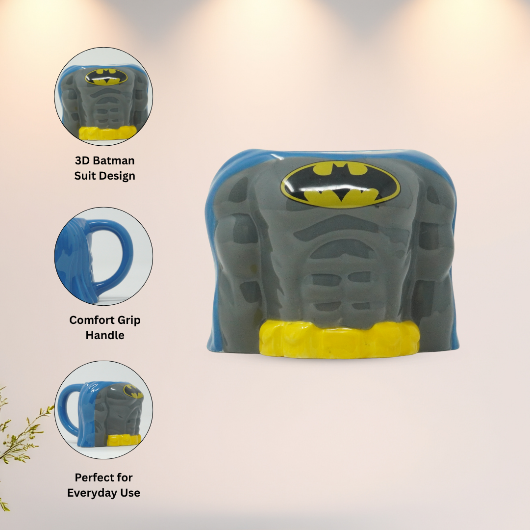 Batman 3D Ceramic Mug with Cape Design
