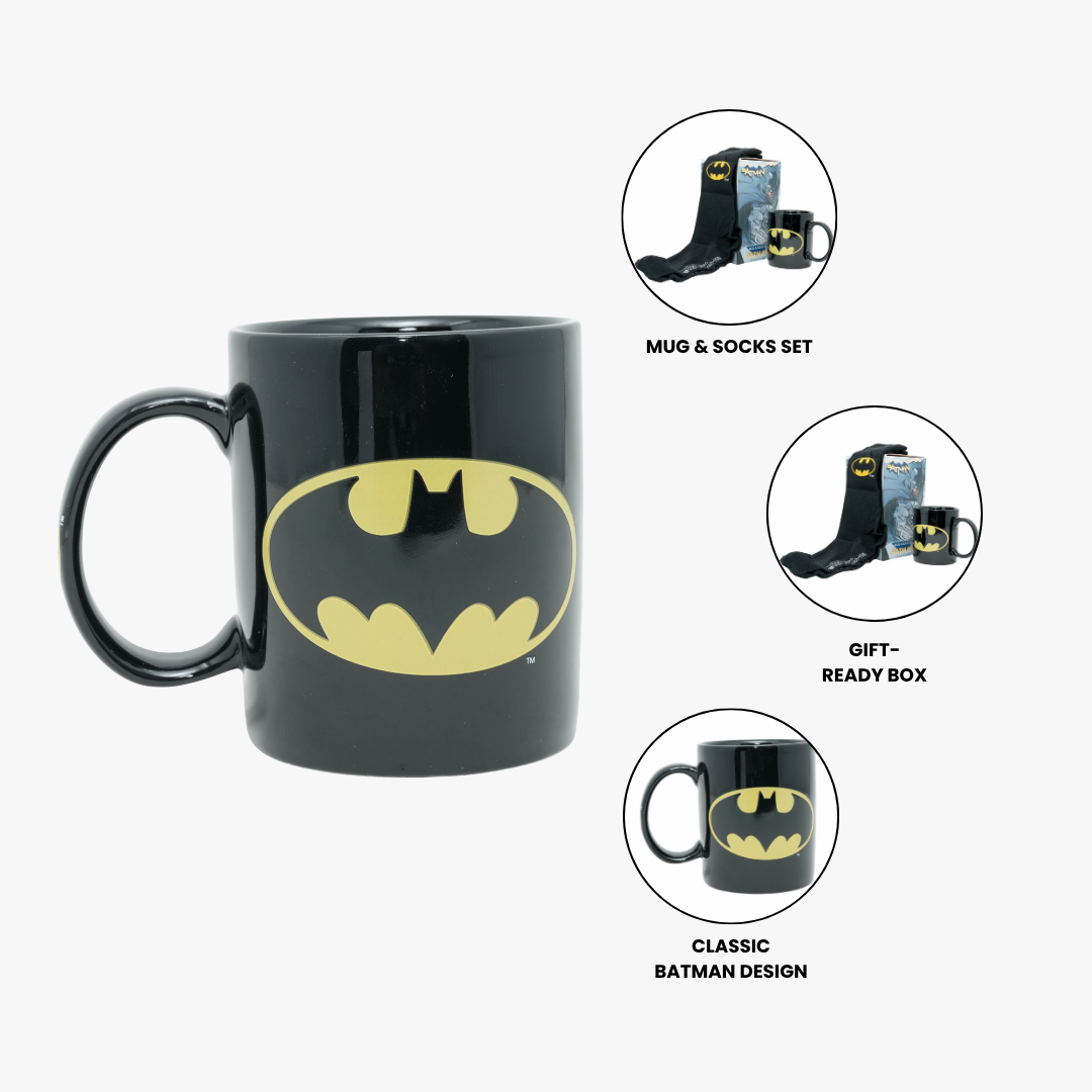 Batman Collector Mug & Socks Set with Gift Box