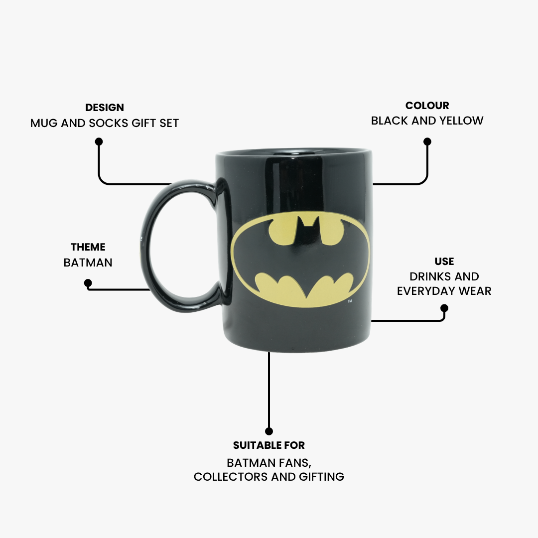 Batman Collector Mug & Socks Set with Gift Box