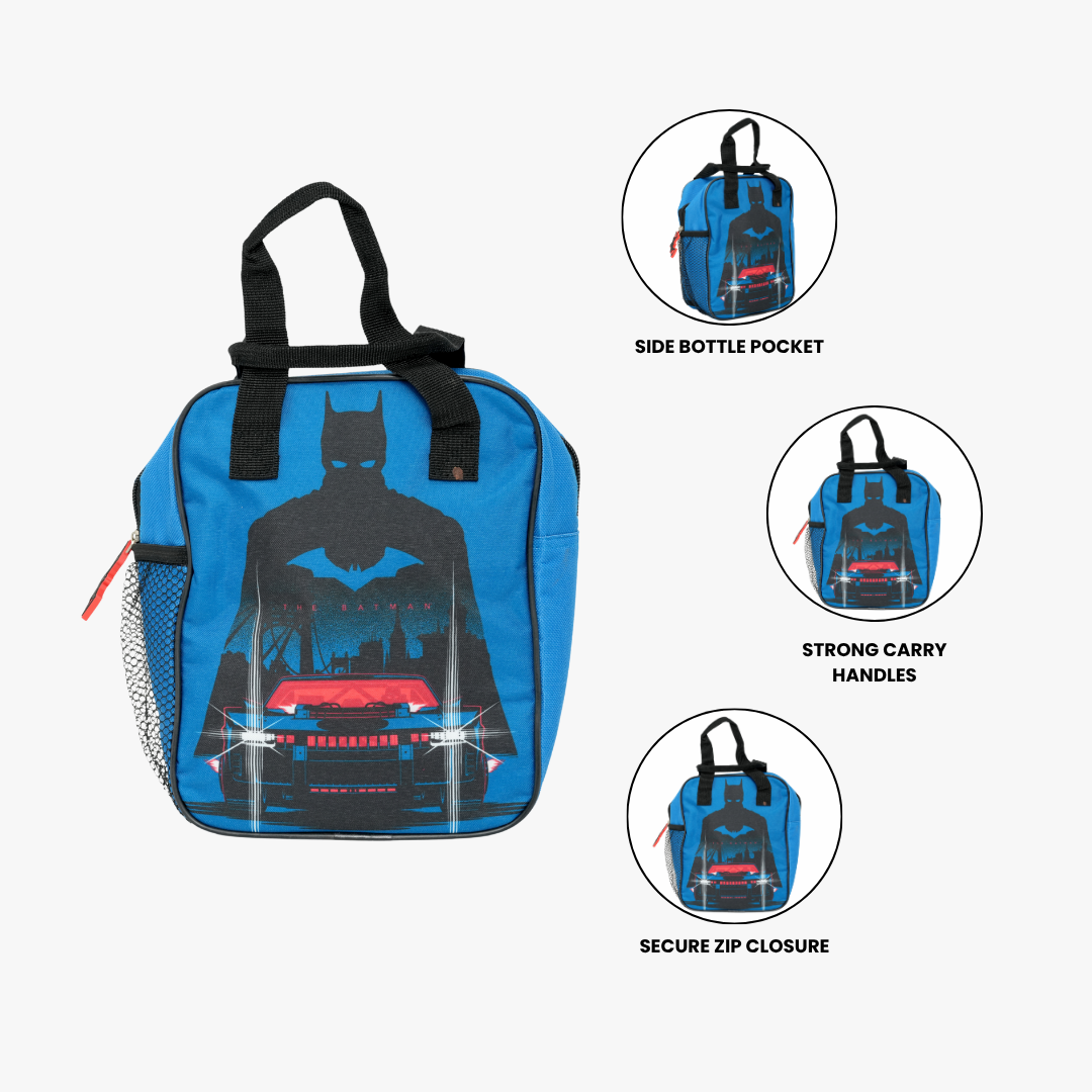 Batman Lunch Bag with Bottle Pocket