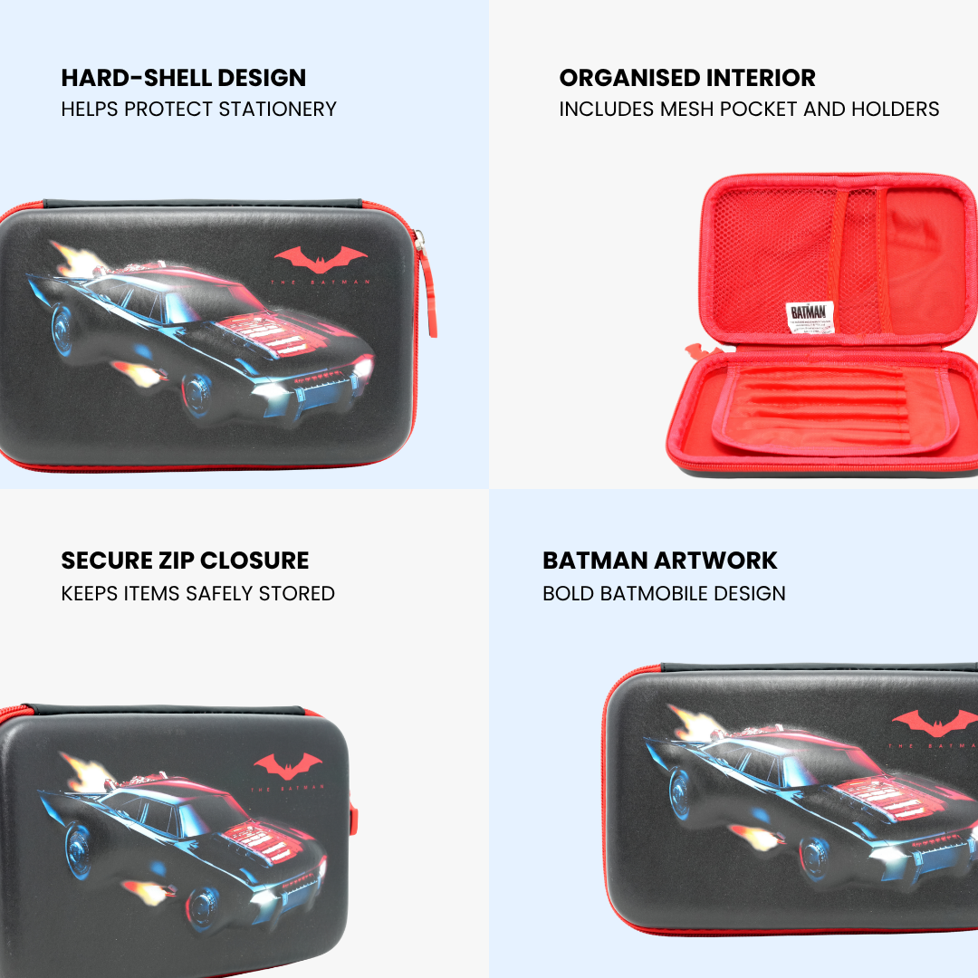 Batman School Pencil Case Organiser