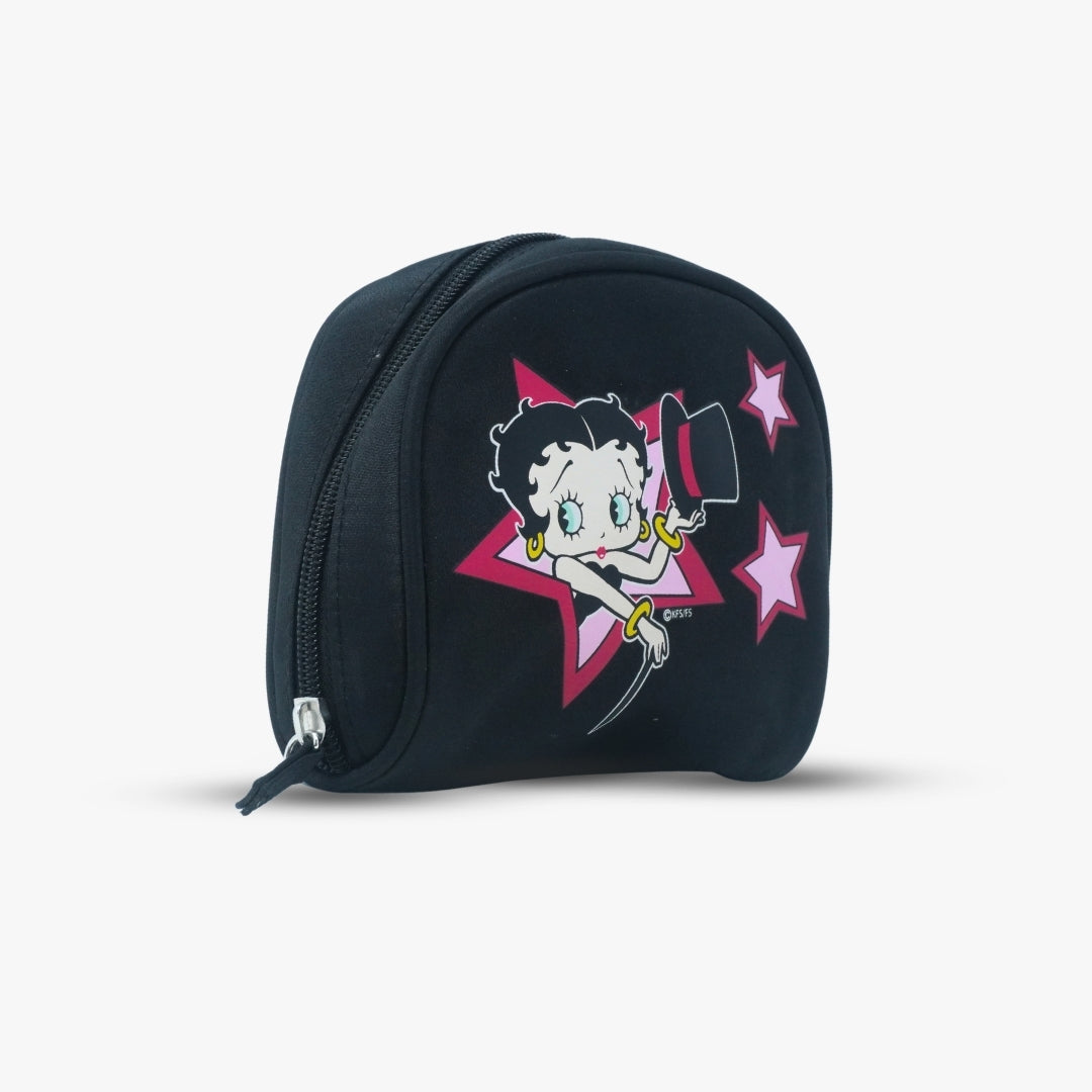 Betty Boop Cosmetic Makeup Bag Black & Pink