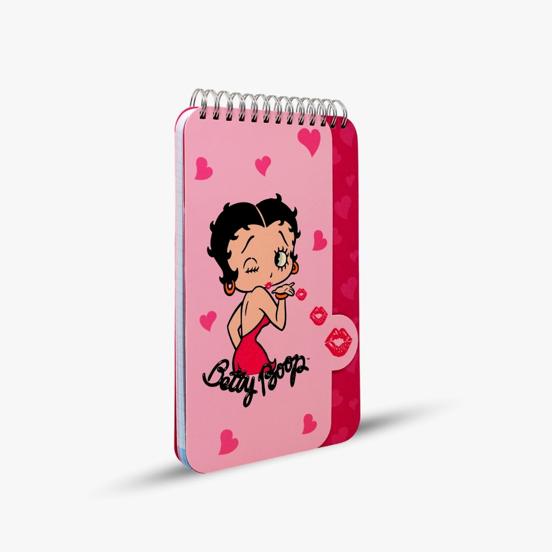 Betty Boop Heart Spiral Notebook