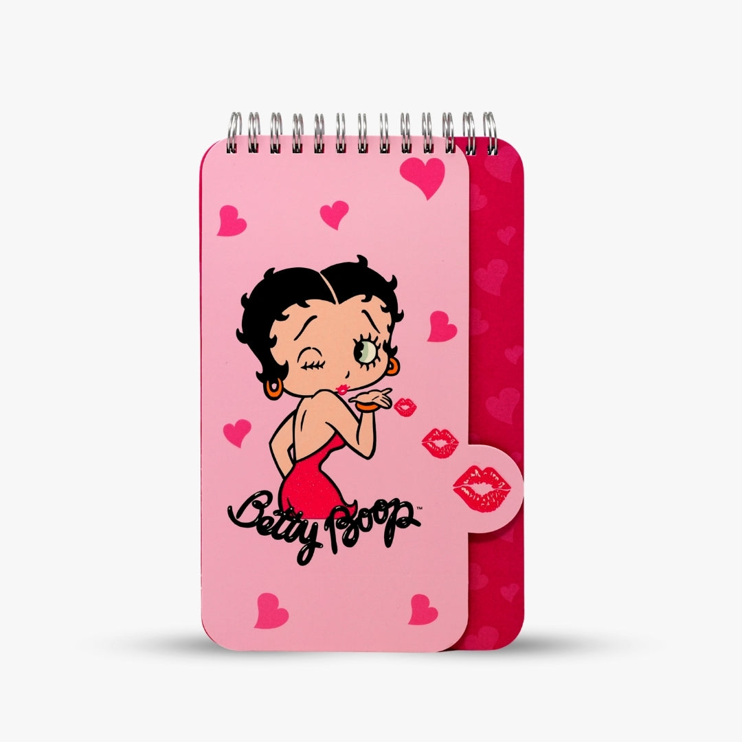 Betty Boop Heart Spiral Notebook