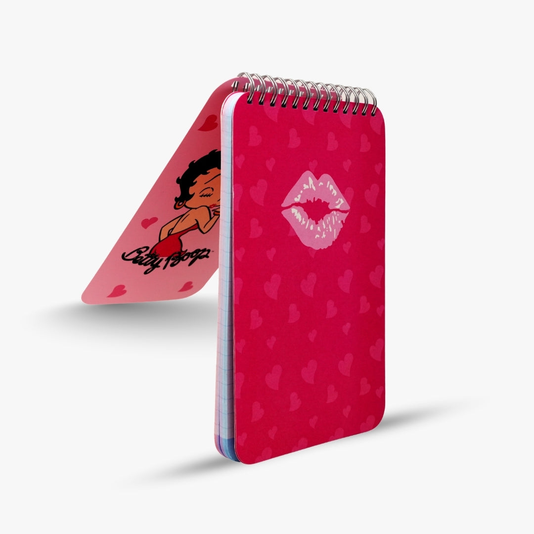 Betty Boop Heart Spiral Notebook