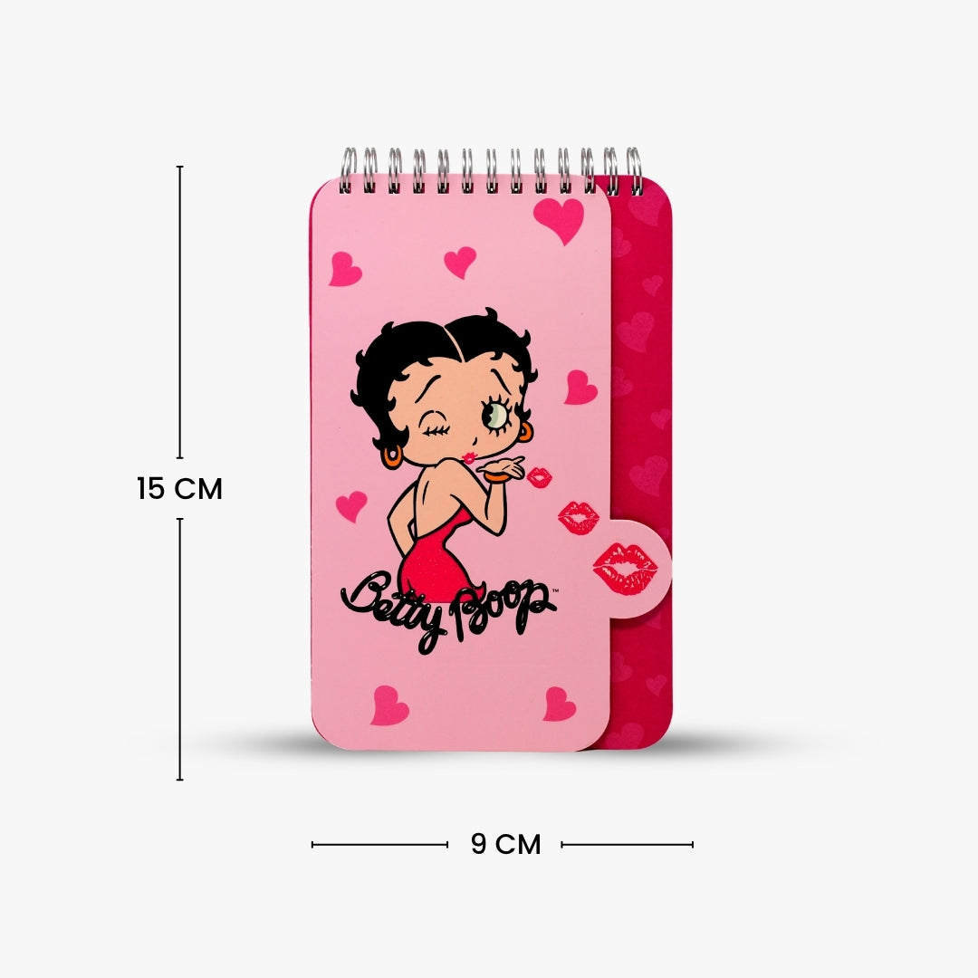 Betty Boop Heart Spiral Notebook
