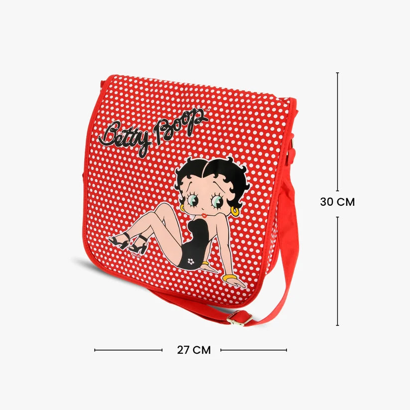 Betty Boop Messenger Bag Red Polka Dot Shoulder Cross Body Bag for Women Girls Gift 3