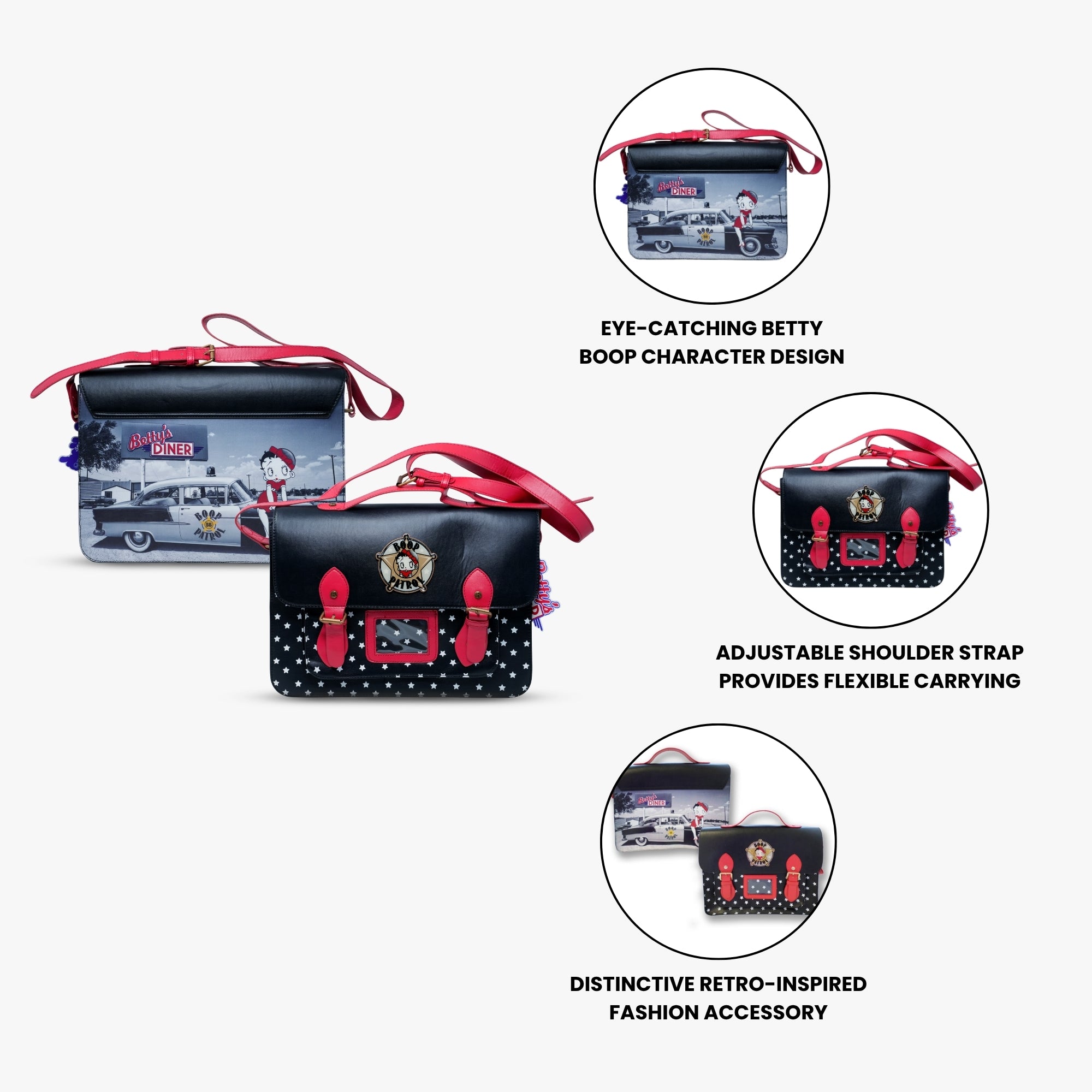 Betty Boop Police Satchel 5