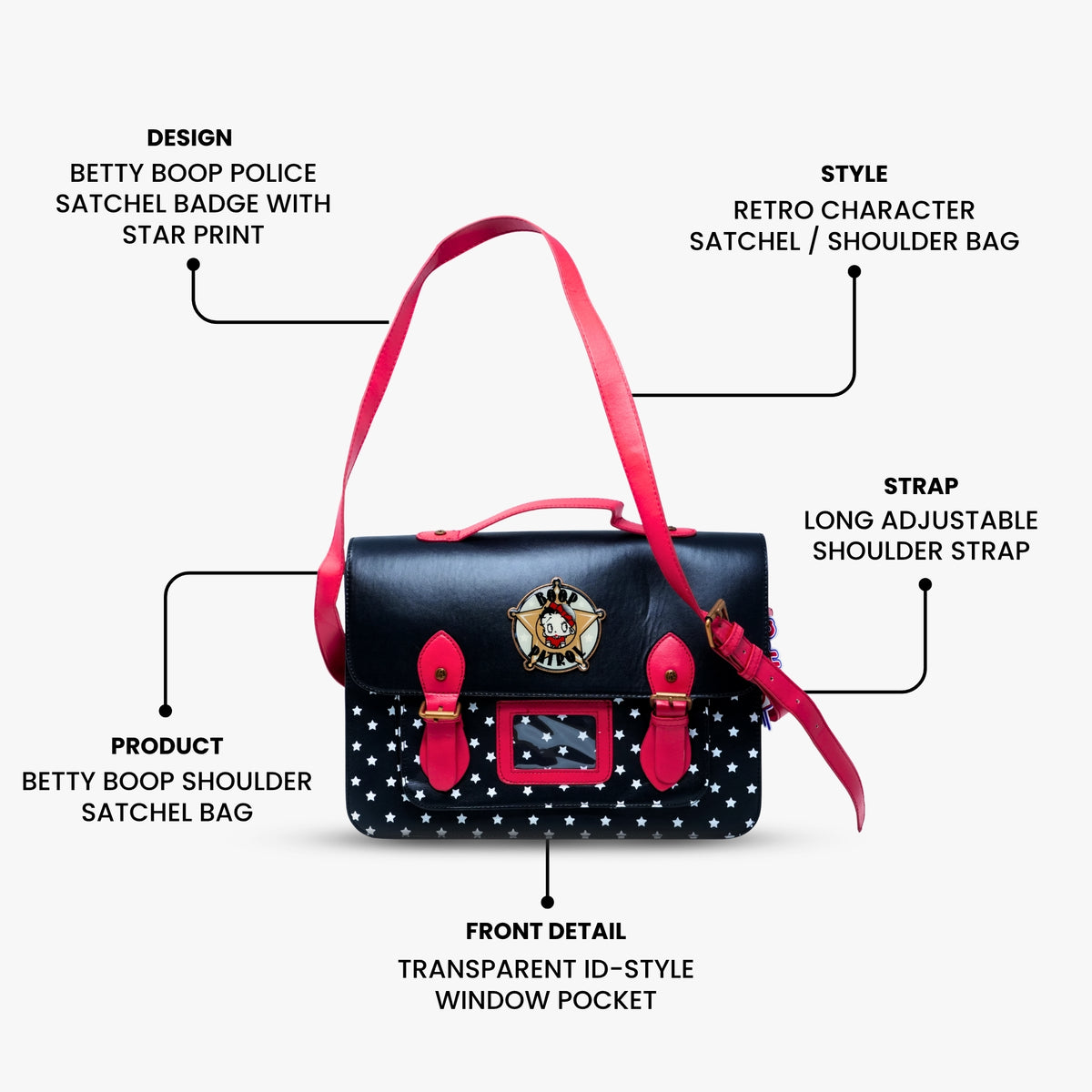 Betty Boop Police Satchel 6