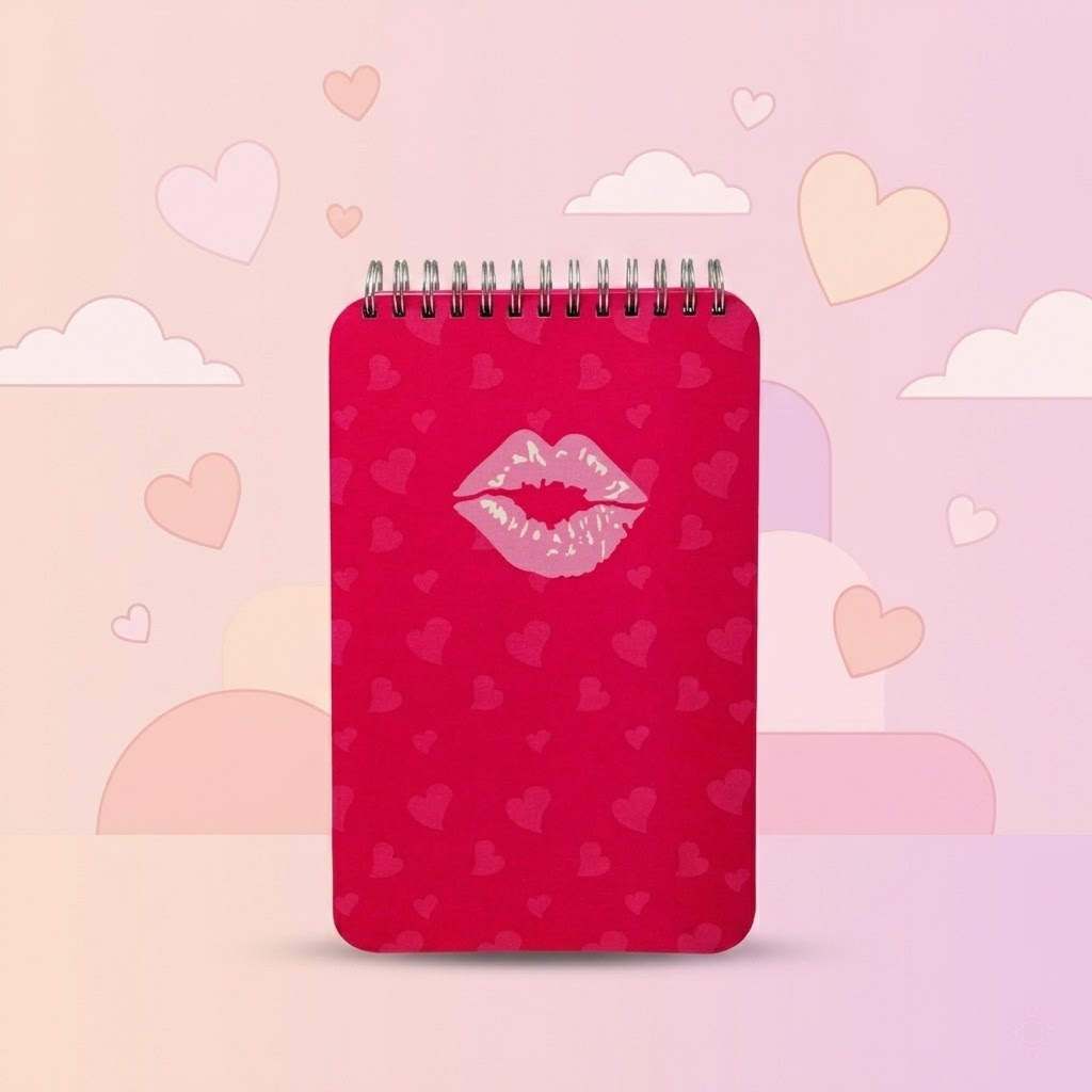 Betty Boop Pink Spiral Notebook Writing Pad Cute Heart Design Memo Notebook