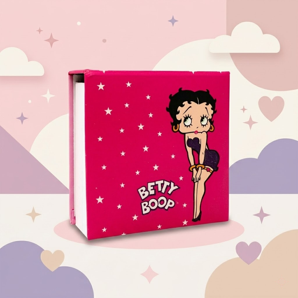 Betty Boop Pink Memo Note Block Cute Star Print Desk Notes Pad