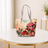 Blossom Floral Print PU Leather Tote Bag Women's Shoulder Handbag Everyday Shopping Work Bag