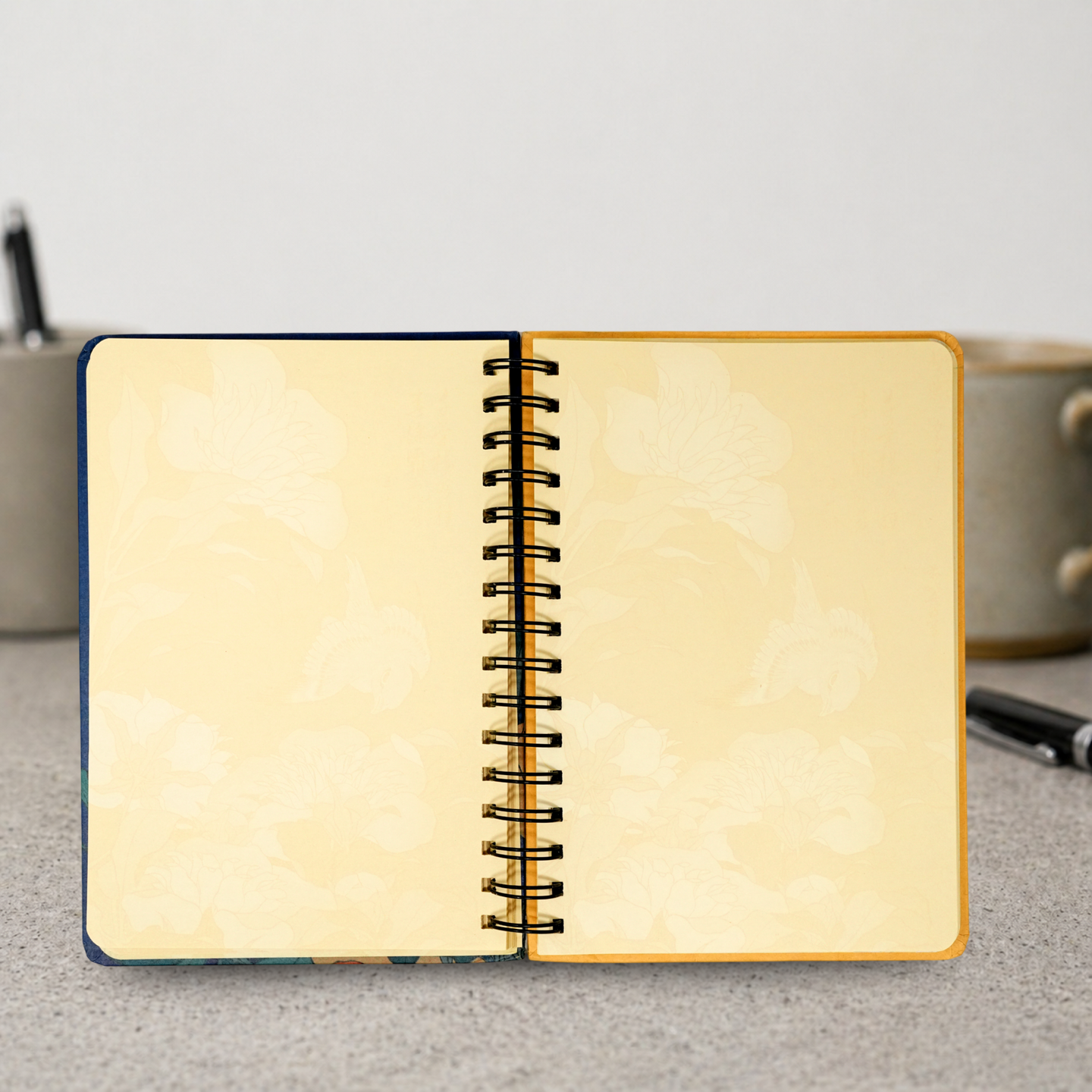 British Museum Vintage Floral Art A5 Spiral Notebook Aesthetic Journal Writing Notebook