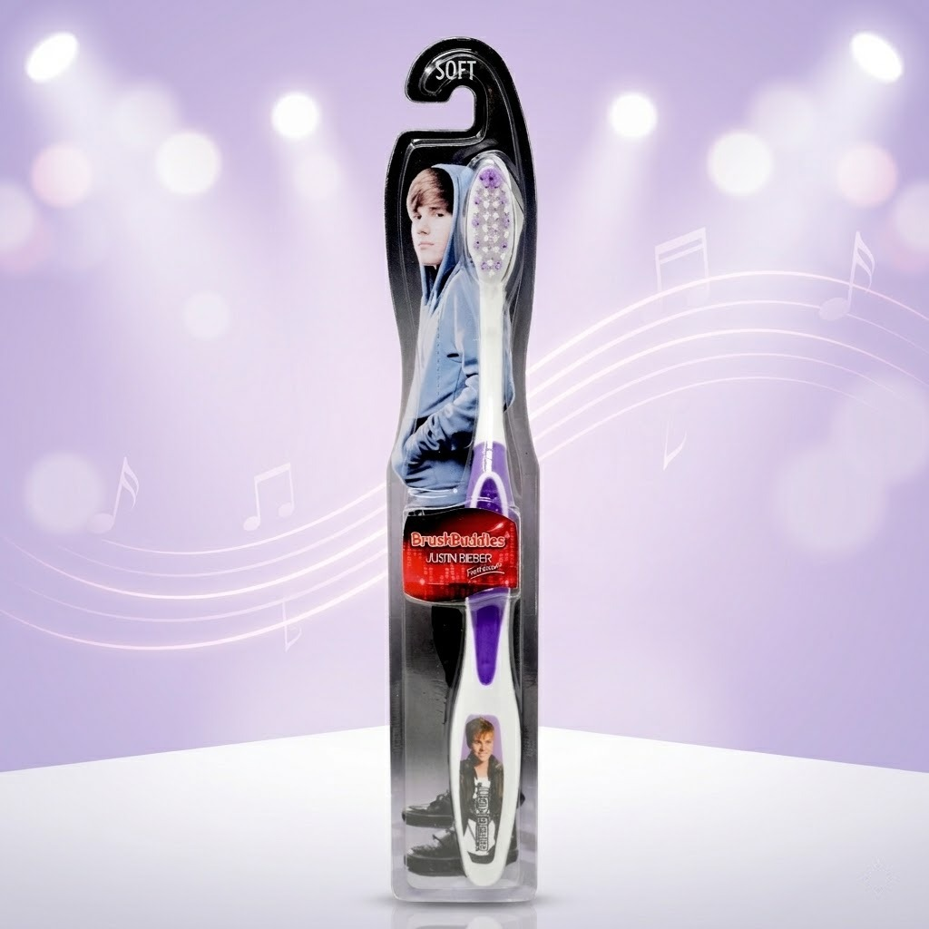 Justin Bieber Soft Bristle Toothbrush Printed Handle Daily Oral Care Brush