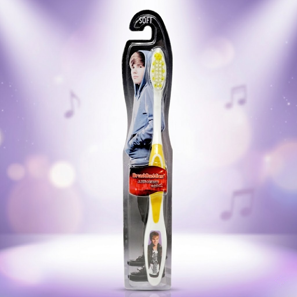 Justin Bieber Soft Bristle Toothbrush Printed Handle Daily Oral Care Brush