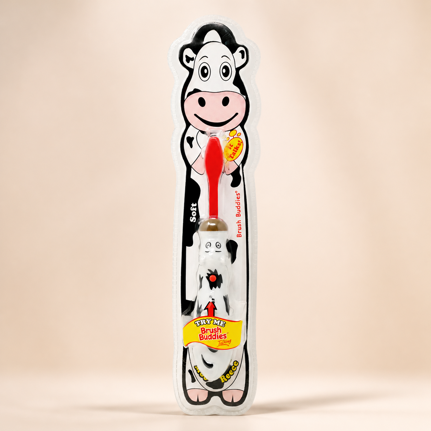 Brush Buddies Kids Talking Cow Toothbrush – Interactive Sound Toothbrush for Children