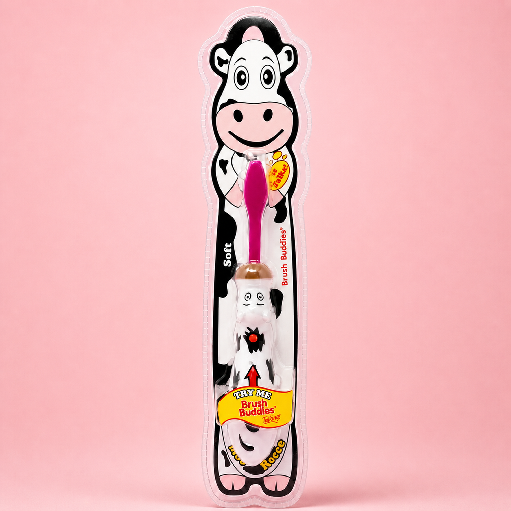 Brush Buddies Kids Talking Cow Toothbrush – Interactive Sound Toothbrush for Children