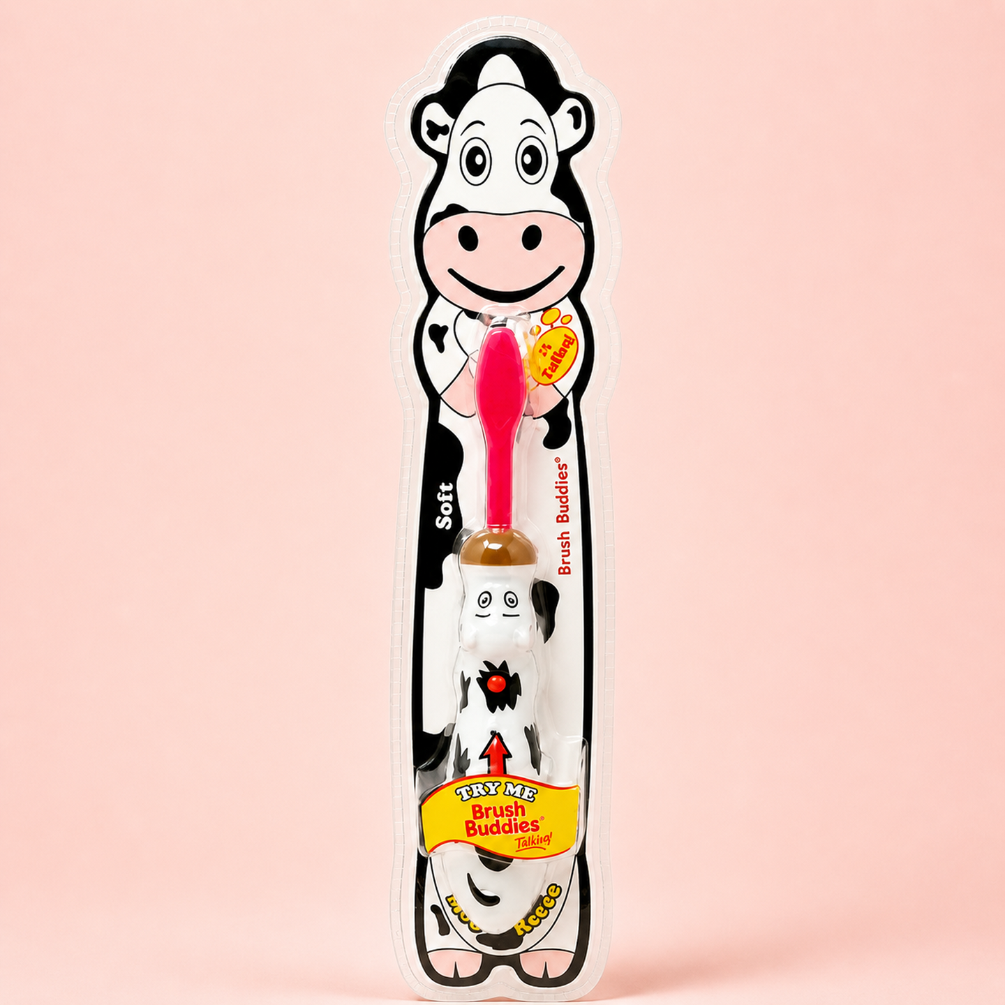 Brush Buddies Kids Talking Cow Toothbrush – Interactive Sound Toothbrush for Children