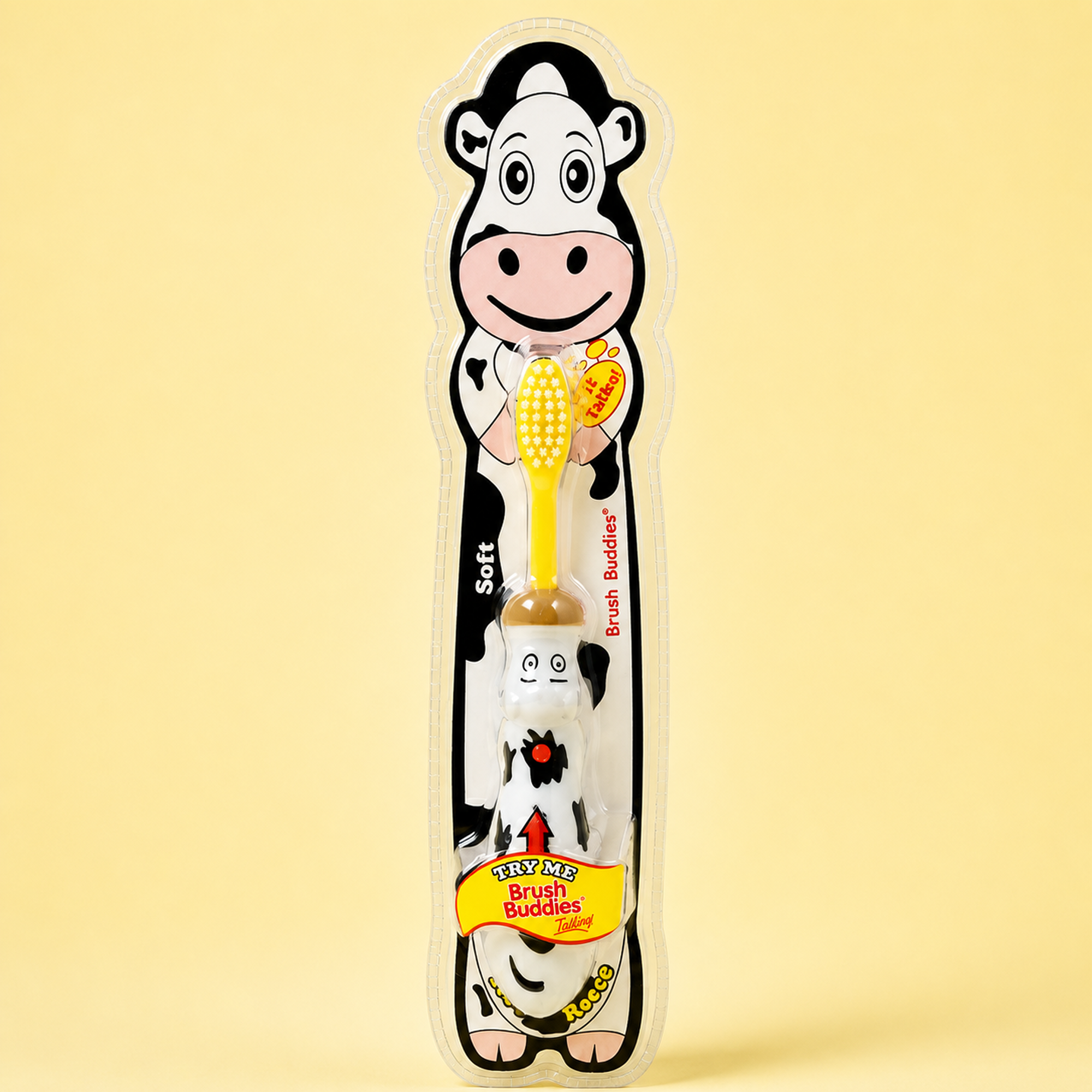 Brush Buddies Kids Talking Cow Toothbrush – Interactive Sound Toothbrush for Children