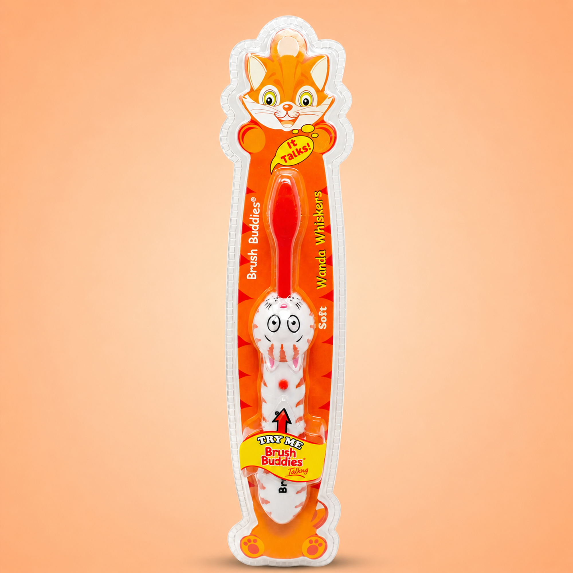 Brush Buddies Kids Talking Cat Toothbrush – Interactive Sound Toothbrush for Children