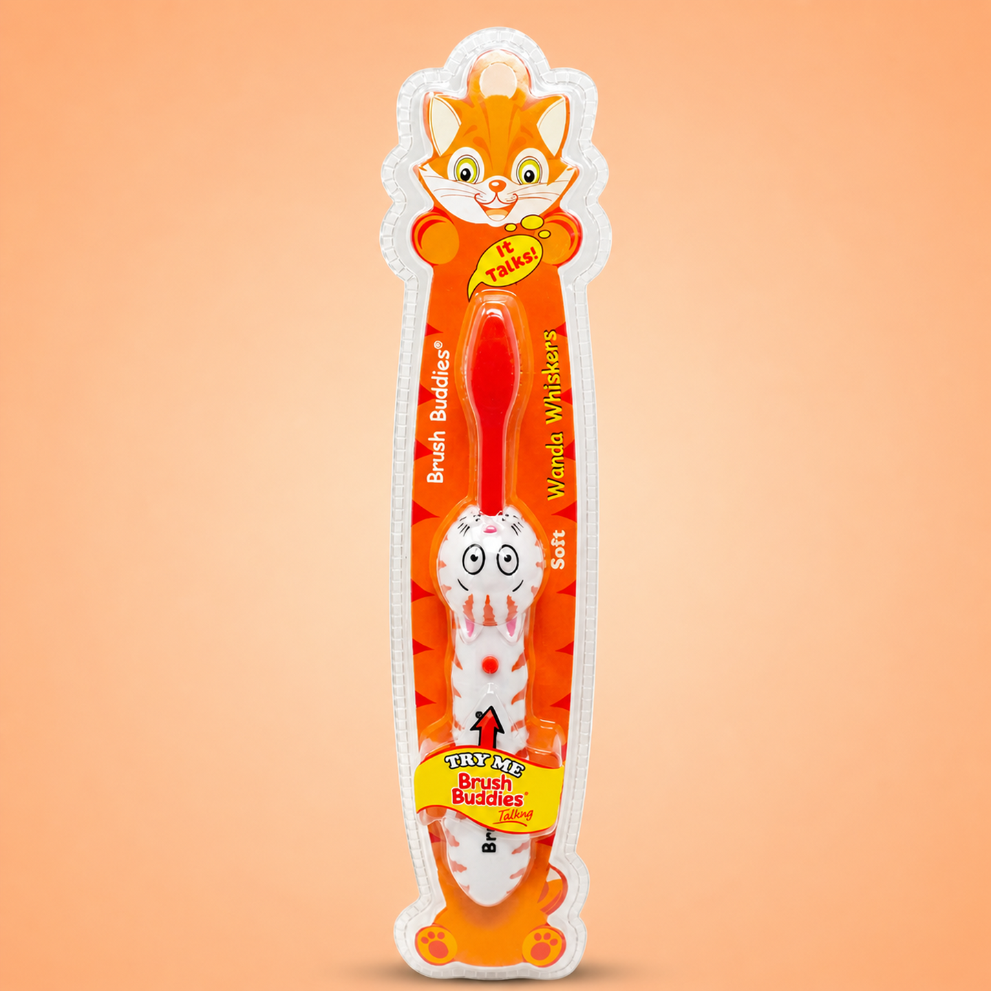 Brush Buddies Kids Talking Cat Toothbrush – Interactive Sound Toothbrush for Children