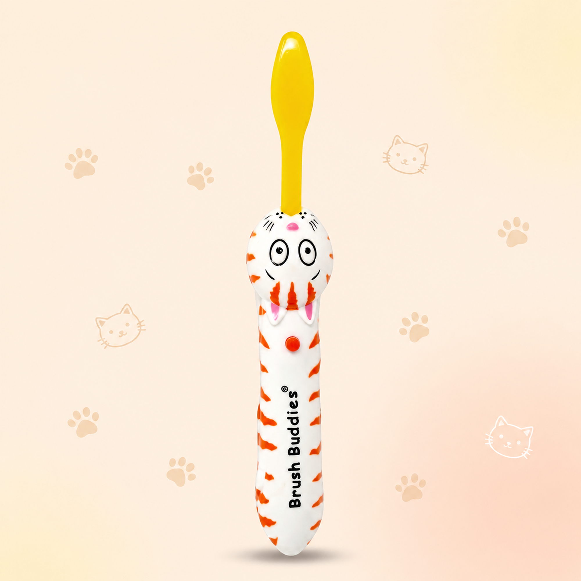 Brush Buddies Kids Talking Cat Toothbrush – Interactive Sound Toothbrush for Children