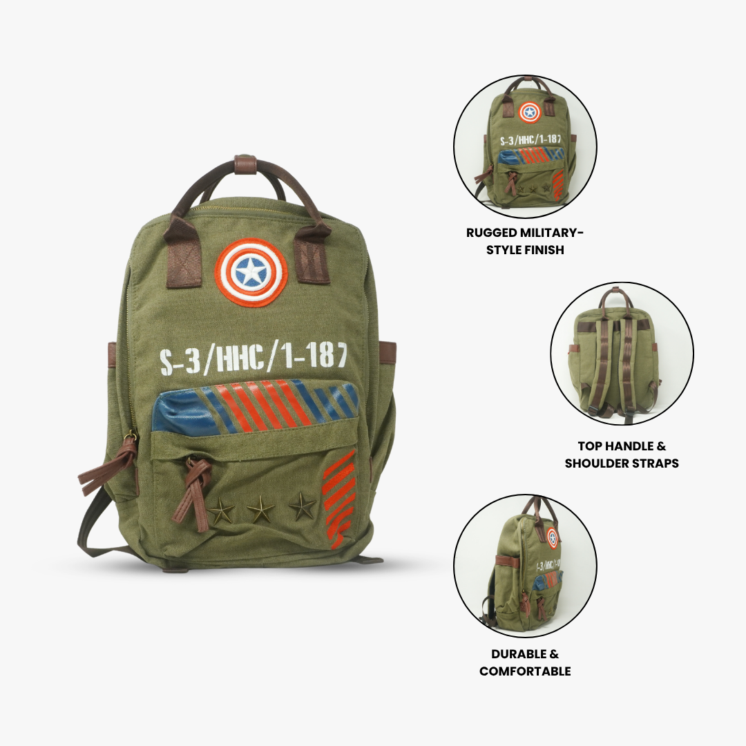 Captain America Backpack-Marvel Bag