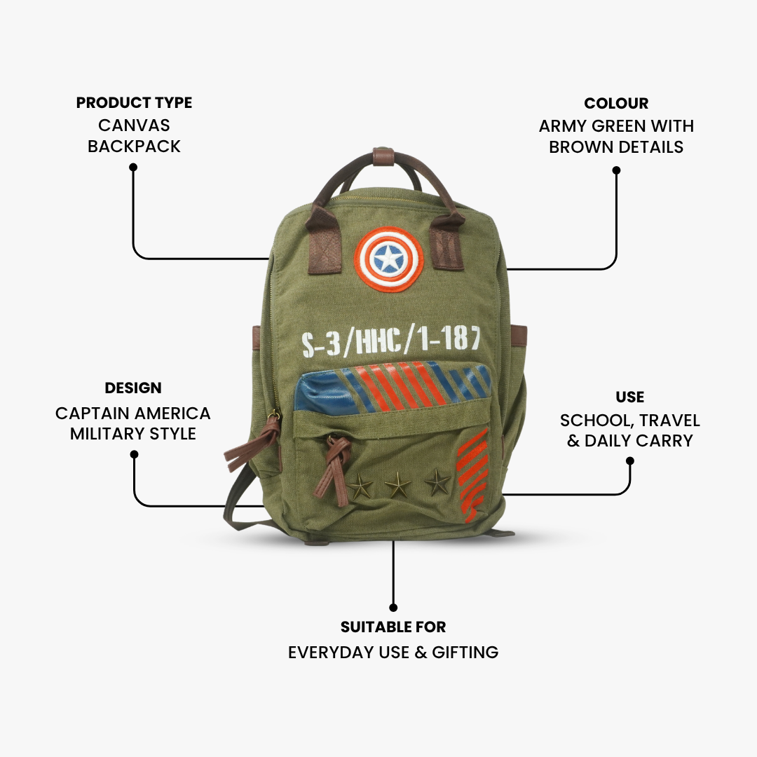 Captain America Backpack-Marvel Bag