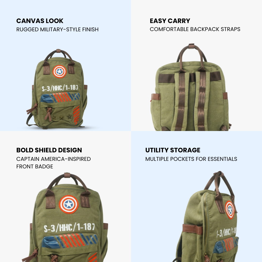 Captain America Backpack-Marvel Bag