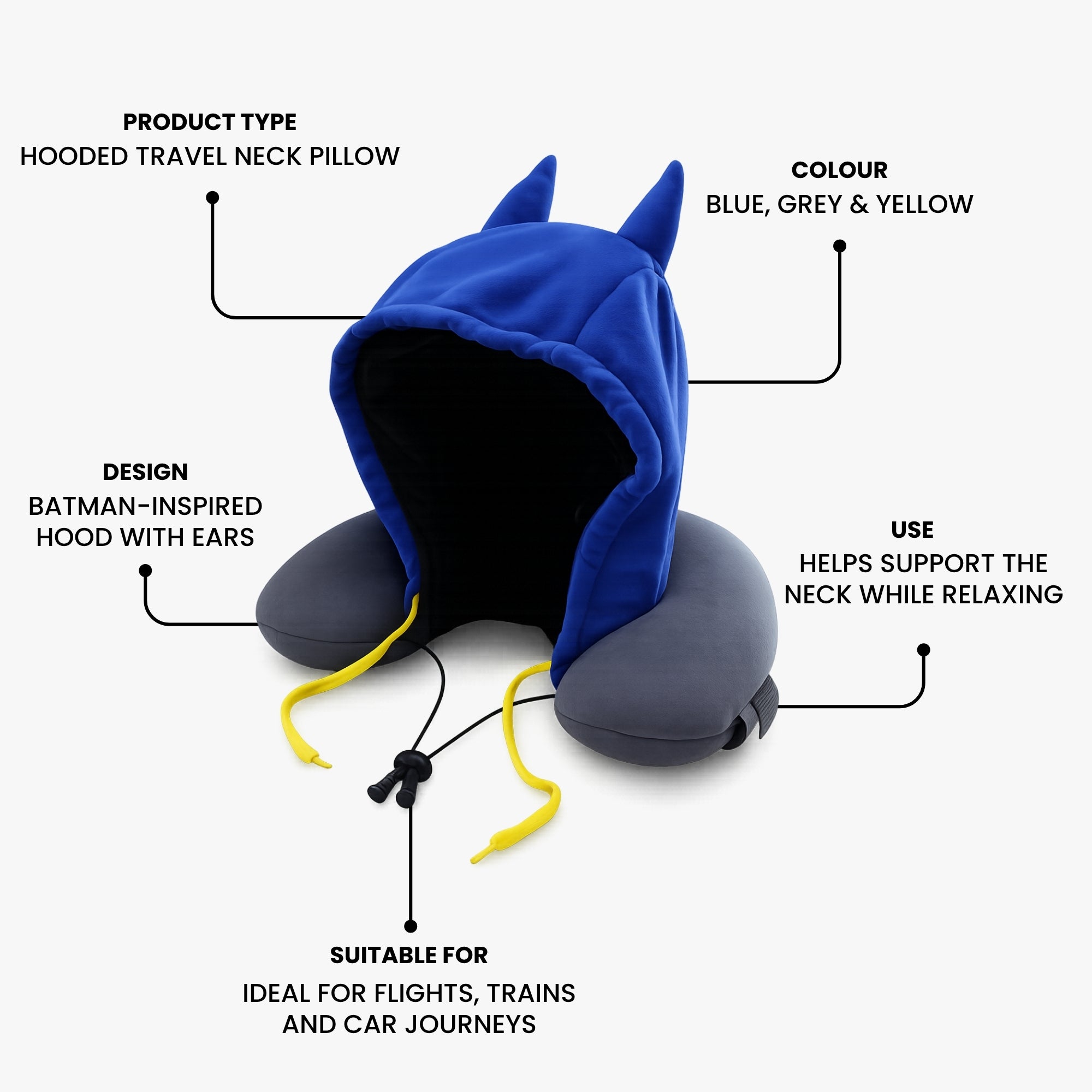 DC Batman U-Shaped Neck Pillow