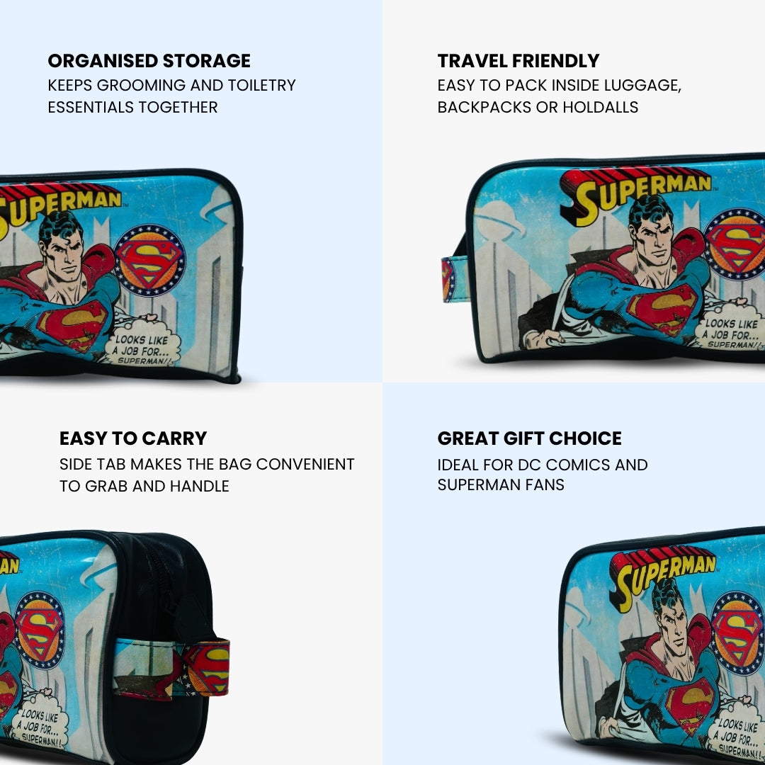 DC Superman Toiletry Wash Bag 8