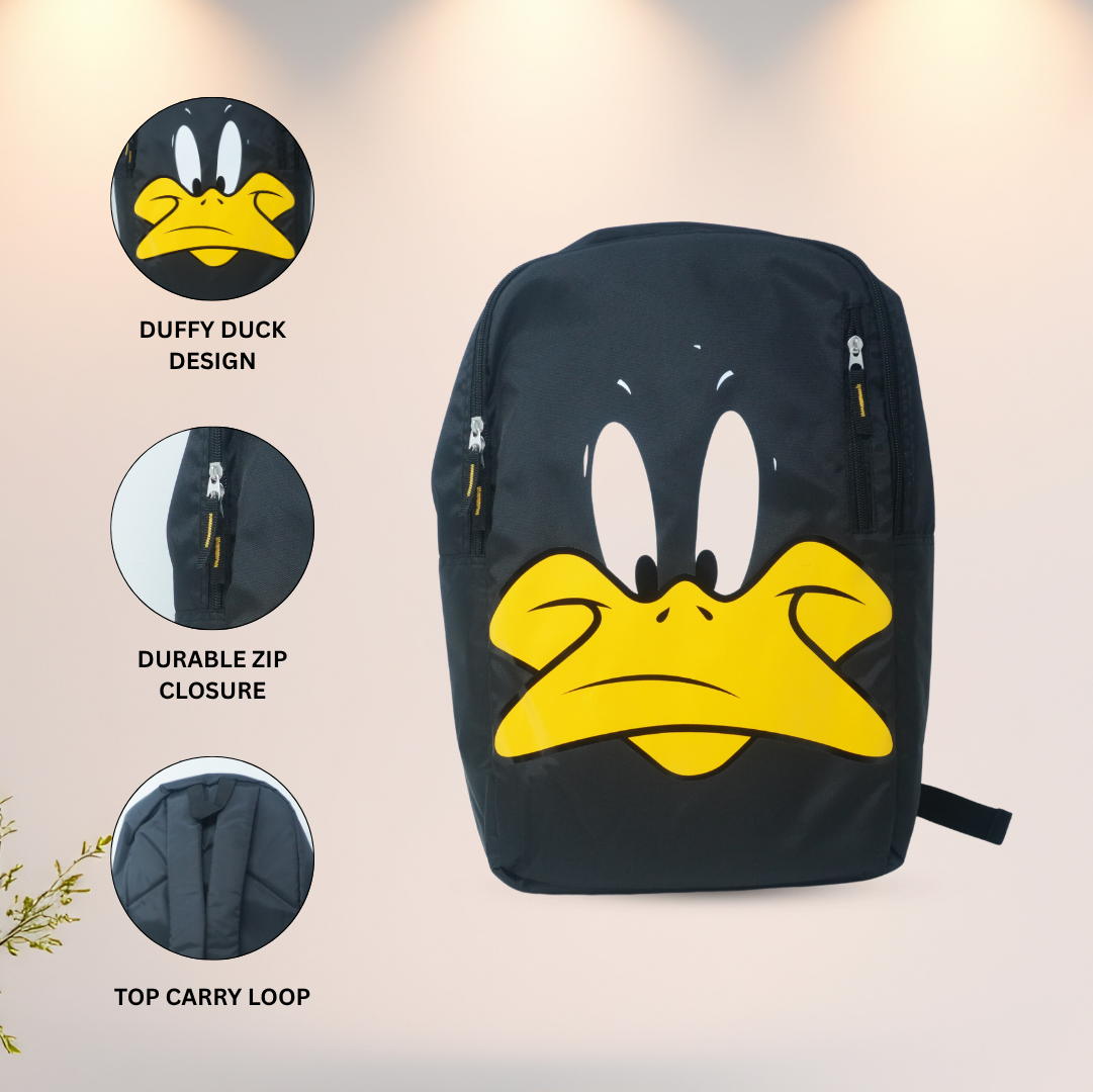 Daffy Duck Character Print Backpack