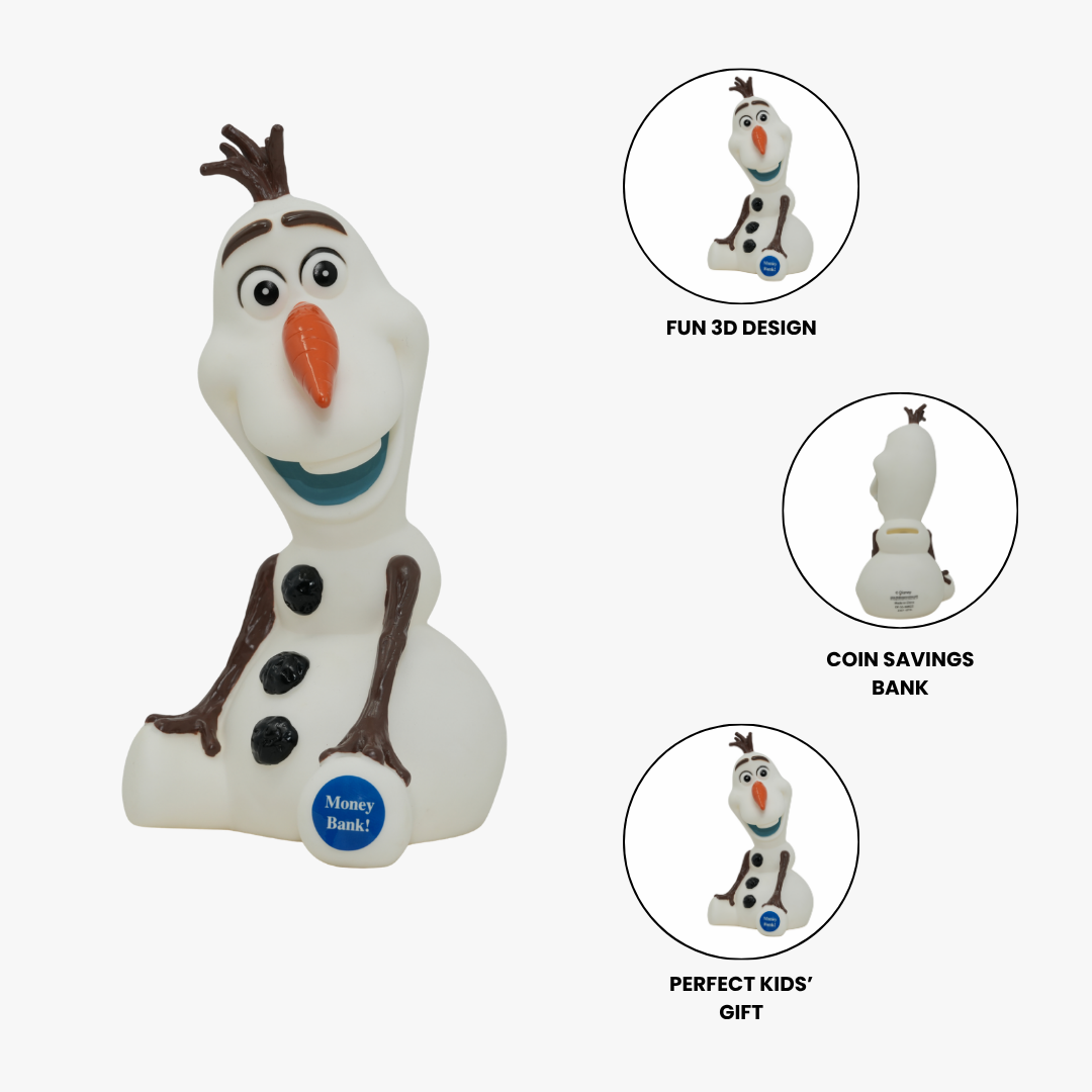 Frozen Olaf 3D Plastic Savings Bank for Kids
