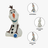 Frozen Olaf 3D Plastic Savings Bank for Kids